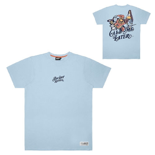 JACKER CALL ME LATER TEE Baby Blue