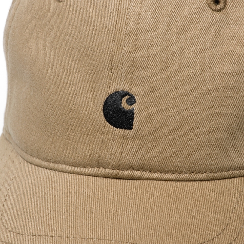CARHARTT WIP MADISON LOGO CAP leather black