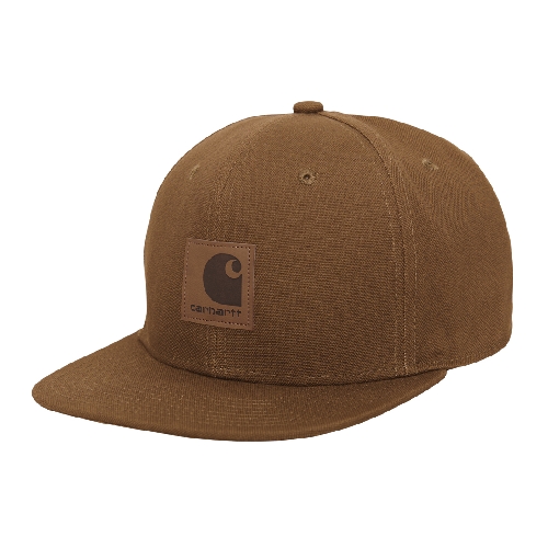 CARHARTT WIP LOGO CAP hamilton brown