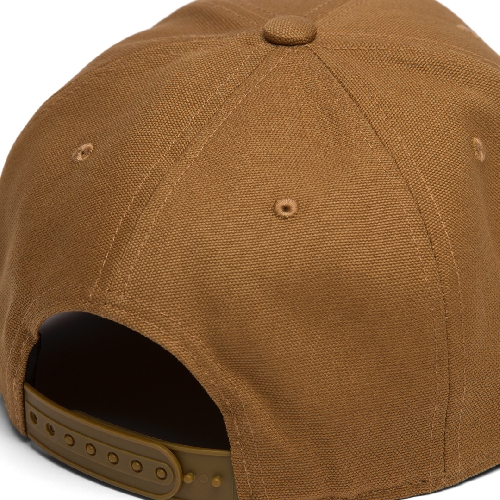 CARHARTT WIP LOGO CAP hamilton brown