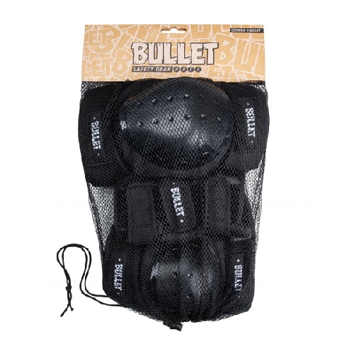 BULLET ADULT COMBO TRIPLE PADSET STANDARD black