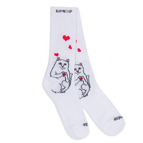 Ripndip NERMAL LOVES SOCKS White 