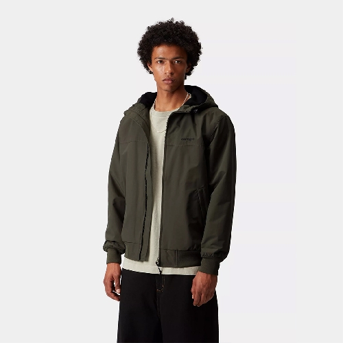CARHARTT WIP HOODED SAIL JACKET Cypress Black