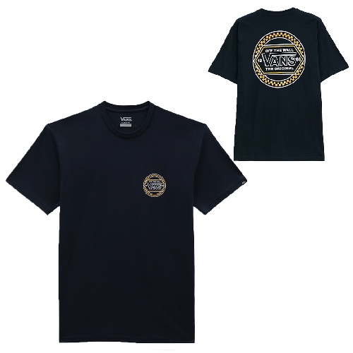 VANS CIRCLE CHECKER DROP V SS TEE Navy