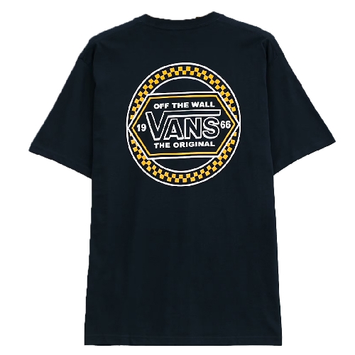 VANS CIRCLE CHECKER DROP V SS TEE Navy