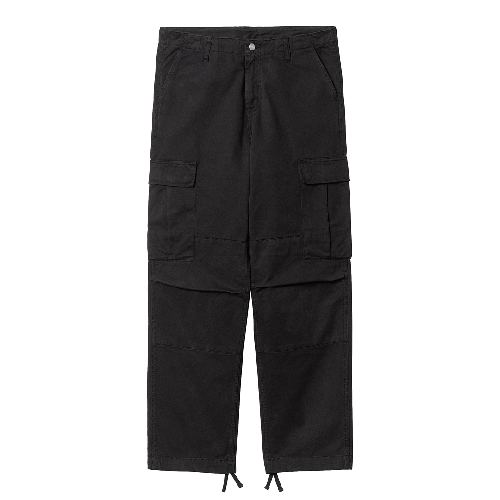 CARHARTT WIP REGULAR CARGO PANT black garment dyed