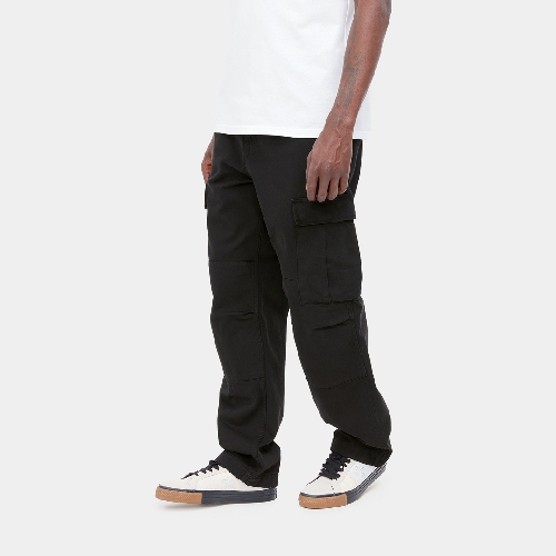 CARHARTT WIP REGULAR CARGO PANT black garment dyed