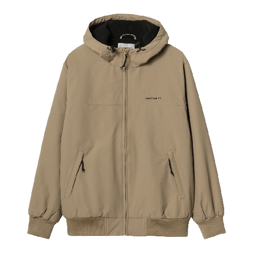CARHARTT WIP HOODED SAIL JACKET Leather Black