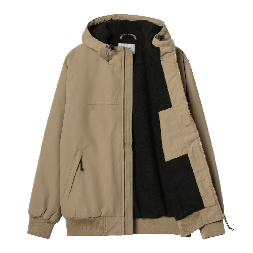 CARHARTT WIP HOODED SAIL JACKET Leather Black