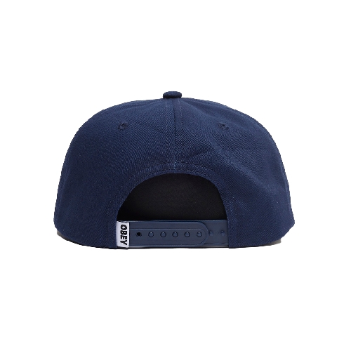 OBEY LOWERCASE 5 PANEL SNAP CAP mid navy