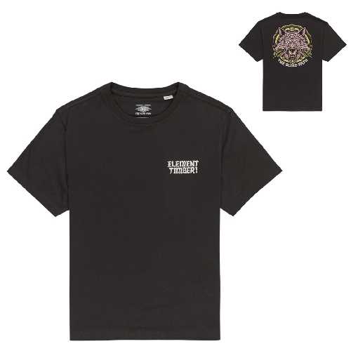 ELEMENT TIMBER JESTER SS TEE YOUTH off black