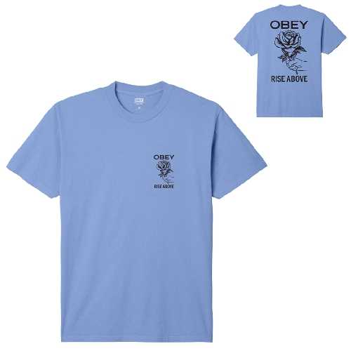 OBEY RISE ABOVE ROSE TEE Pigment hydrangea