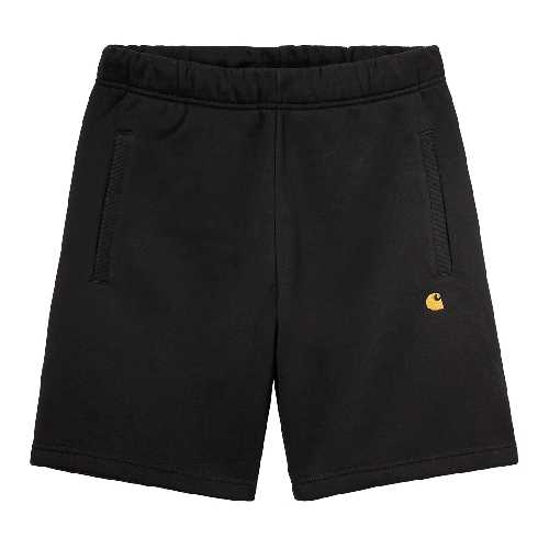 CARHARTT WIP CHASE SWEAT SHORT black gold