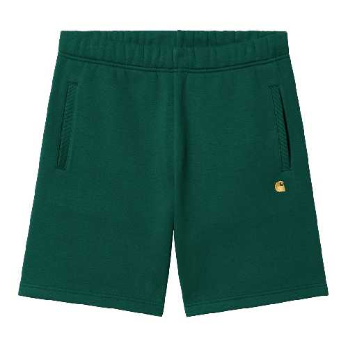 CARHARTT WIP CHASE SWEAT SHORT chervil gold