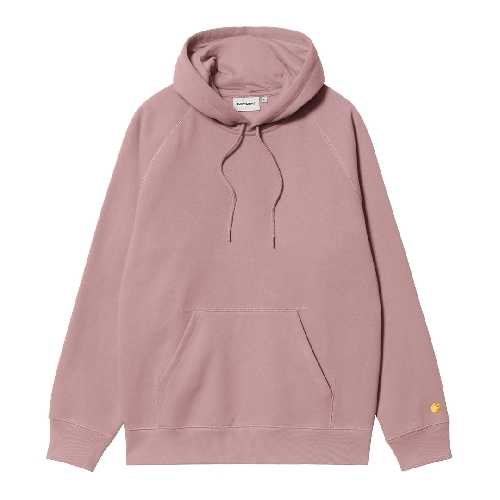 CARHARTT WIP HOODED CHASE SWEAT Glassy Pink Gold