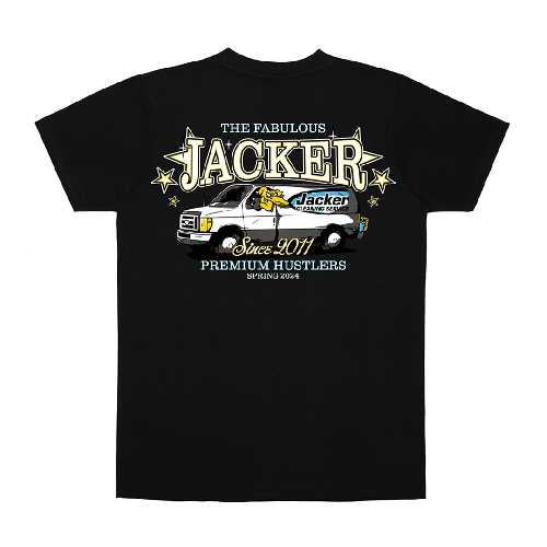 JACKER CLEANER TEE Black