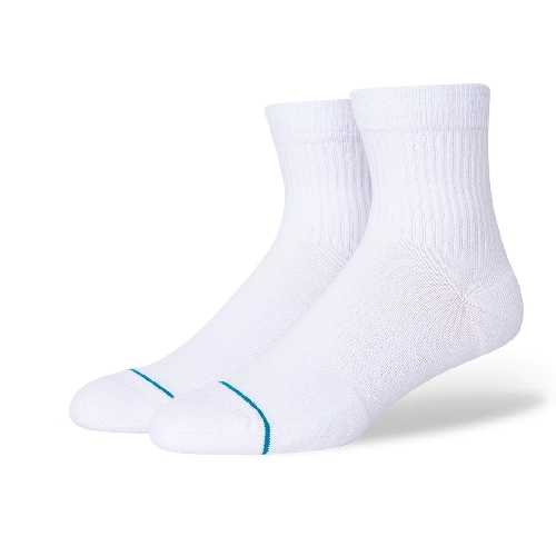 STANCE ICON QUARTER SOCK White