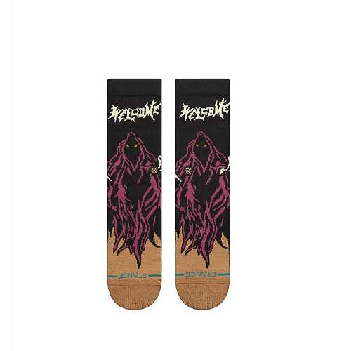 STANCE WELCOME SKELLY CREW SOCK Black