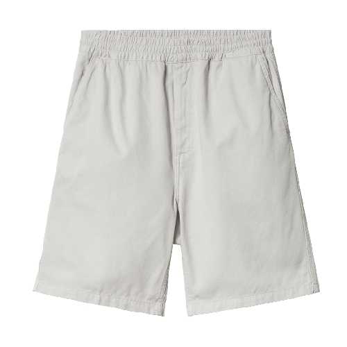 CARHARTT WIP FLINT SHORT sonic silver garment dyed