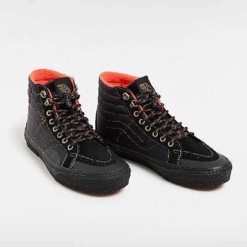 VANS SK8 HI REISSUE SPITFIRE PRO SKATE Black Flame