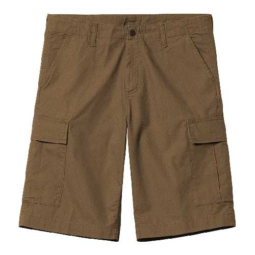 CARHARTT WIP REGULAR CARGO SHORT lumber rinsed