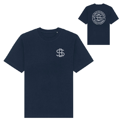 BAMBOO ROUND LOGO TEE french navy