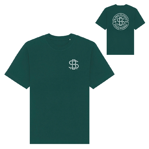 BAMBOO ROUND LOGO TEE glazed green