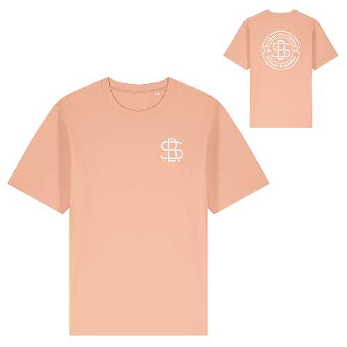 BAMBOO ROUND LOGO TEE fraiche peche