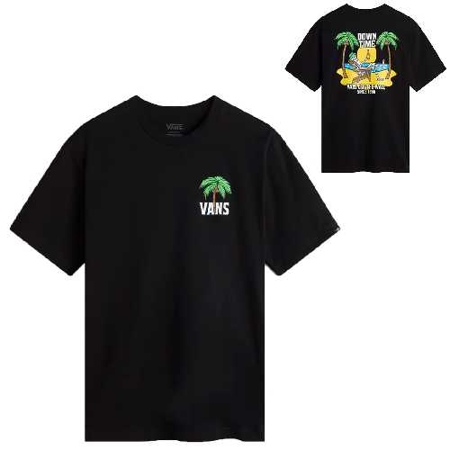 VANS VANS DOWN TIME SS TEE Black