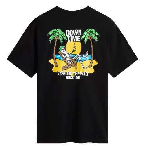 VANS VANS DOWN TIME SS TEE Black