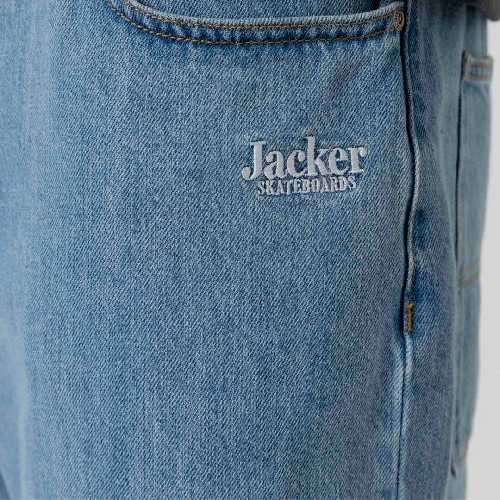 JACKER SERIF LOGO DENIM Blue