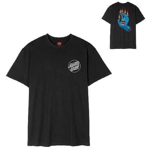 SANTA CRUZ PACE RITUAL HAND TEE Black