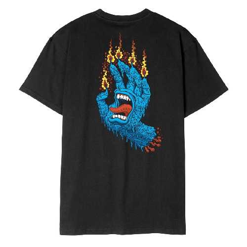 SANTA CRUZ PACE RITUAL HAND TEE Black