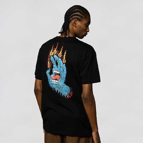 SANTA CRUZ PACE RITUAL HAND TEE Black
