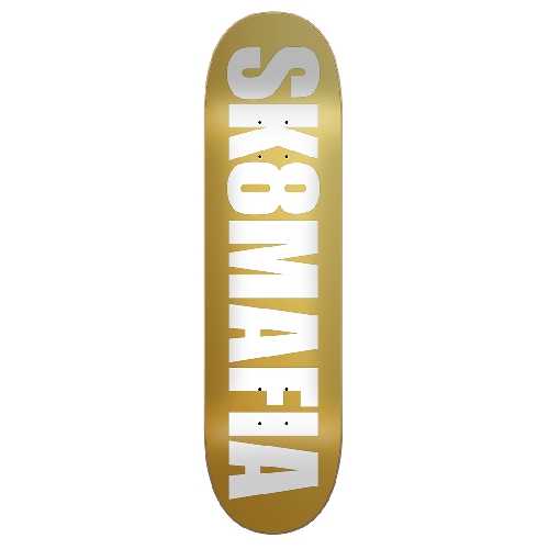 SK8MAFIA OG LOGO GOLD FOIL DECK 8.25 x 32