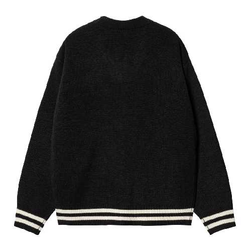 CARHARTT WIP BROWN DUCKS CARDIGAN Black Wax