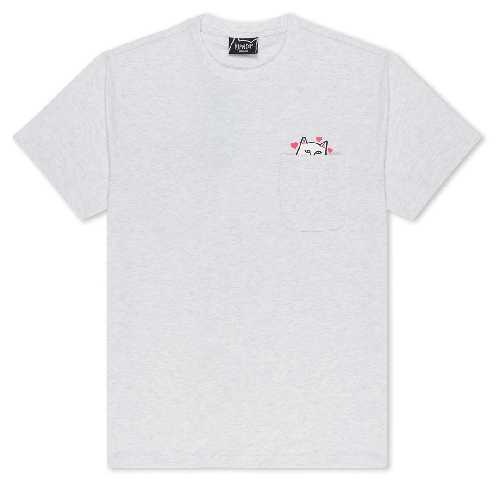 Ripndip NERMAL LOVES POCKET TEE Ash Heather