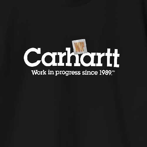 CARHARTT WIP LABEL SCRIPT TSHIRT Black