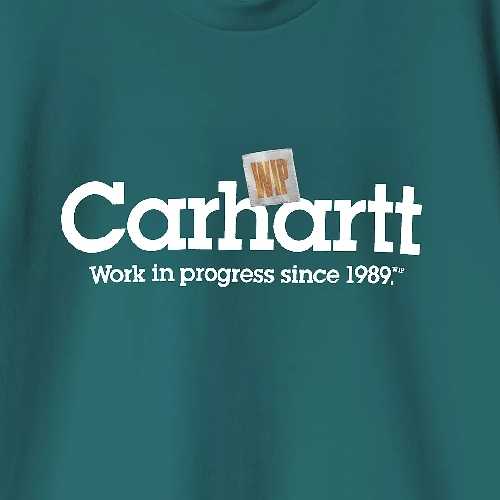 CARHARTT WIP LABEL SCRIPT TSHIRT Malachite