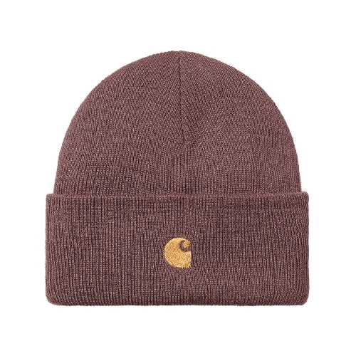 CARHARTT WIP CHASE BEANIE Dusky Pink Gold