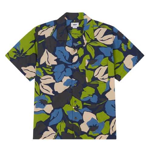 OBEY MAXWELL WOVEN Navy multi
