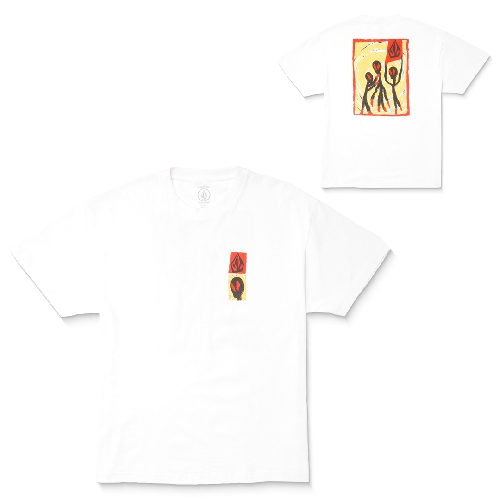 VOLCOM GONYVADERS LSE SS TEE White
