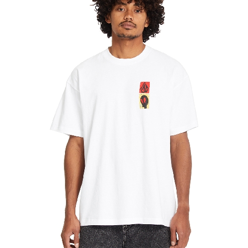 VOLCOM GONYVADERS LSE SS TEE White