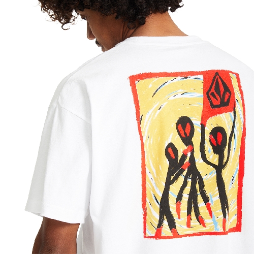 VOLCOM GONYVADERS LSE SS TEE White