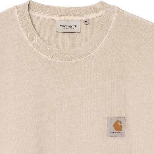 CARHARTT WIP NELSON TSHIRT fleur de sel garment dyed