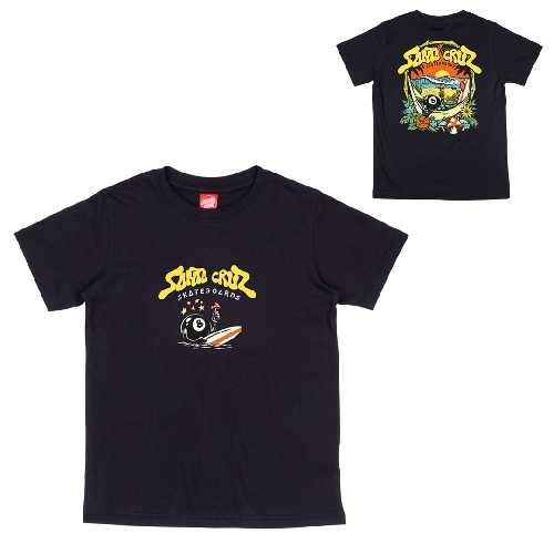 SANTA CRUZ YOUTH WINKOWSKI 8BALLER TRIP TEE Black