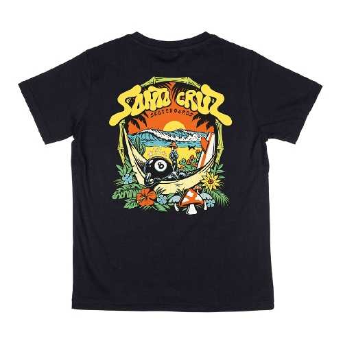 SANTA CRUZ YOUTH WINKOWSKI 8BALLER TRIP TEE Black