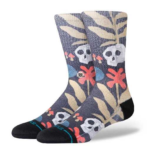 STANCE TROPISKULL CREW Black