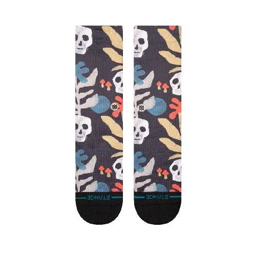 STANCE TROPISKULL CREW Black