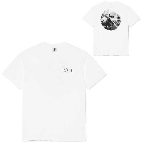 POLAR KLEZ FILL LOGO TEE white